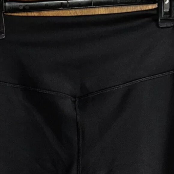 Adidas Women's Hyperglam Flared Rib Pants ~ Black ~ High Rise ~ SZ L - Picture 7 of 10